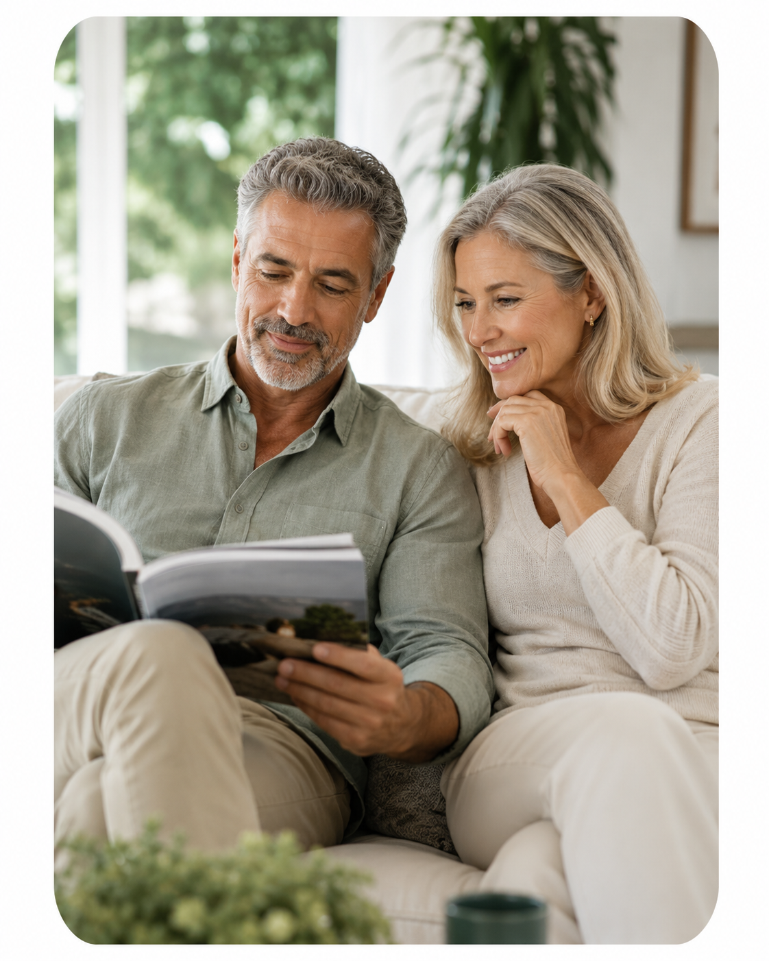 Couple enjoying a clear and focused lifestyle